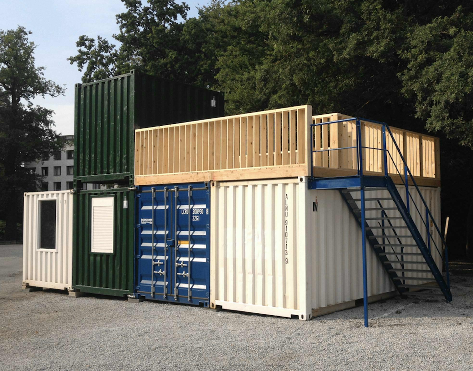 Mechanic International – Custom Shipping Containers with Terrace for ...