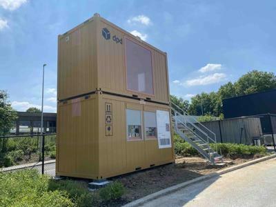 Bürocontainer mit Treppe 20FT