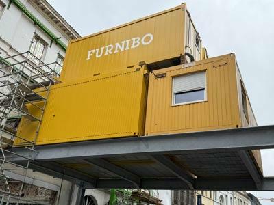 Office containers on steel structure 6x3m