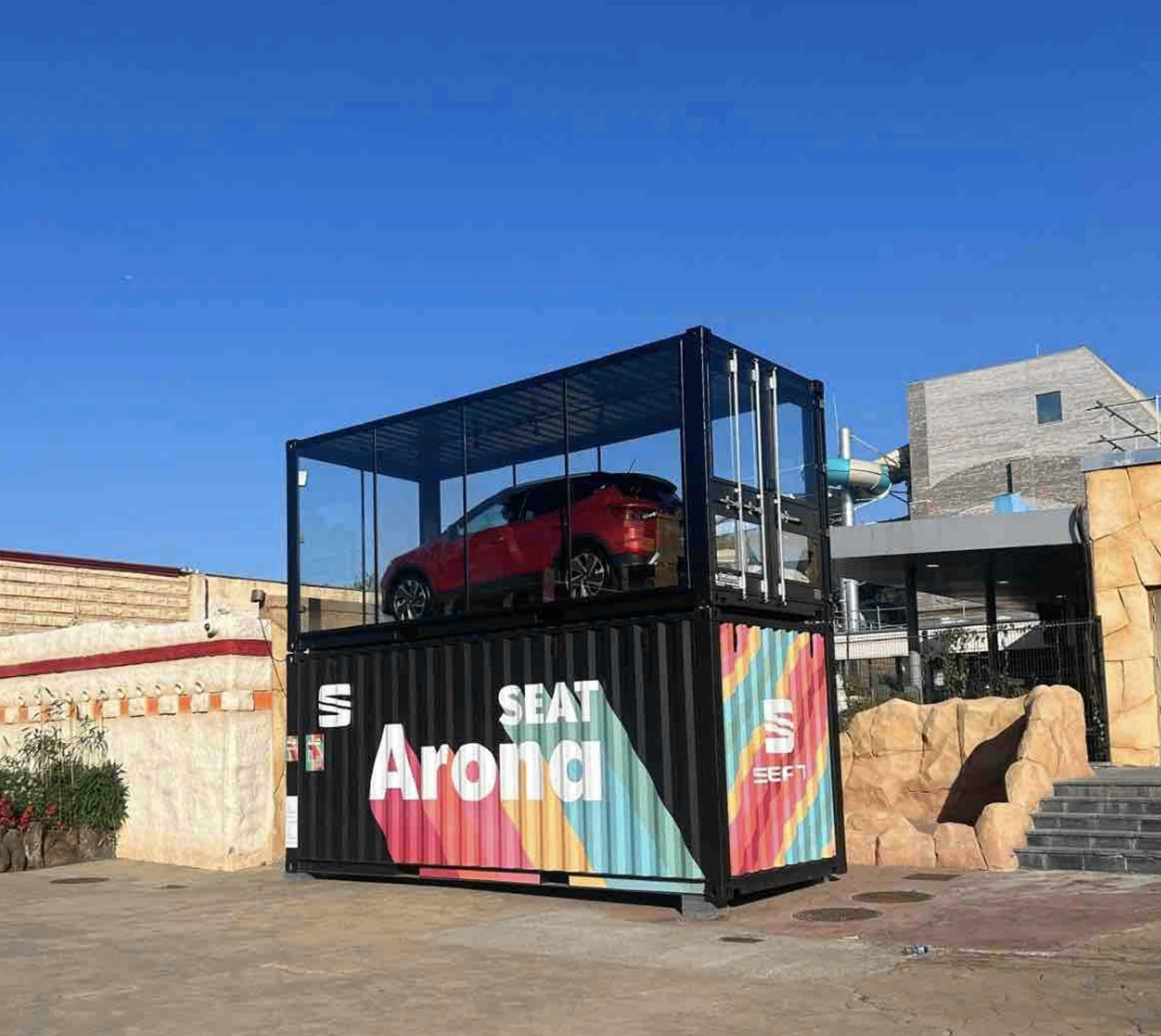 See- und Glascontainer mit Logo 10FT