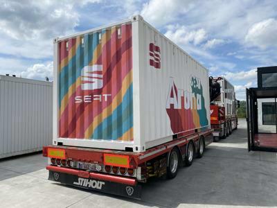 See- und Glascontainer mit Logo 20FT