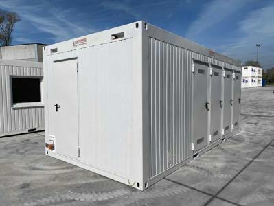 Sanitärcontainer 6x3 m mit Duschen