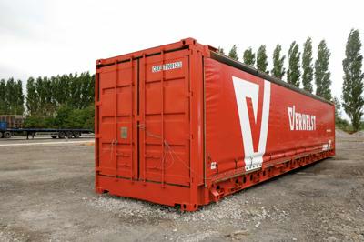 45ft shipping container with tarp