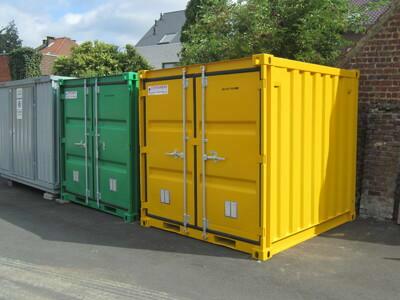 Nouveau conteneur environnemental 8FT vert et jaune de Mechanic International
