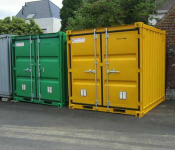 New 8FT green and yellow recycling container from Mechanic International