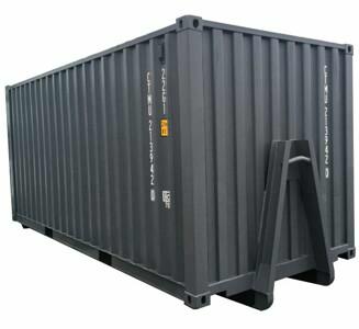 First voyage 20FT black shipping container with skid by Mechanic International
