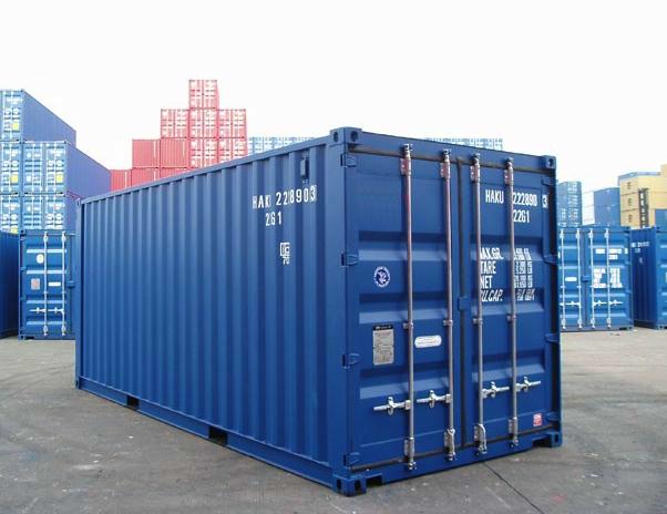 Conteneur maritime Double Door 20FT première traversée bleu de Mechanic International