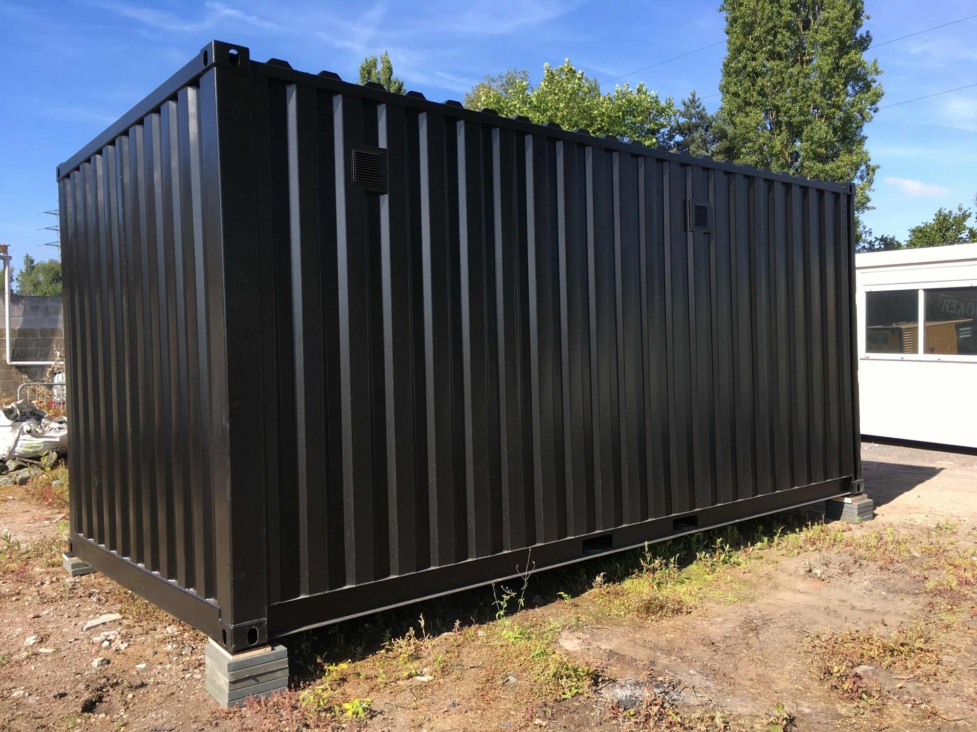 Nouveau conteneur de stockage 6x3 m noir de Mechanic International