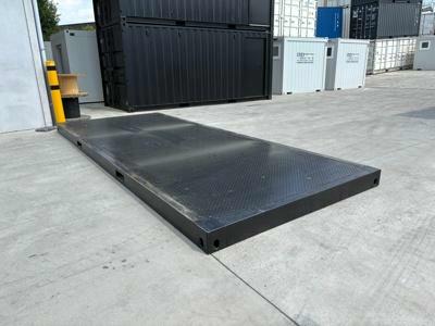 Conteneur plateforme 20FT premier voyage noir de Mechanic International