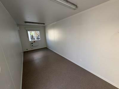 Interior of the new black office container 6.00 x 2.50 m Standard Line