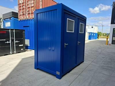 Nieuwe 8FT sanitair container met 2 toiletten Classic Line blauw van Mechanic International