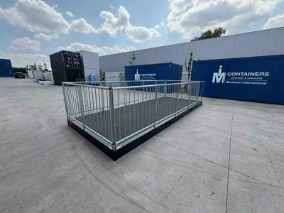 Conteneur terrasse 20FT avec rambarde pliable de Mechanic International