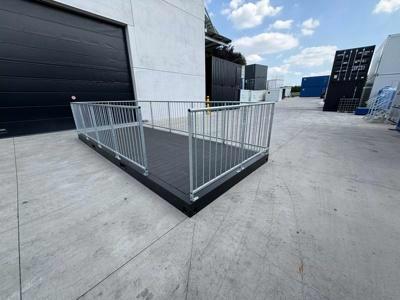 20FT terrace container with foldable railing from Mechanic International