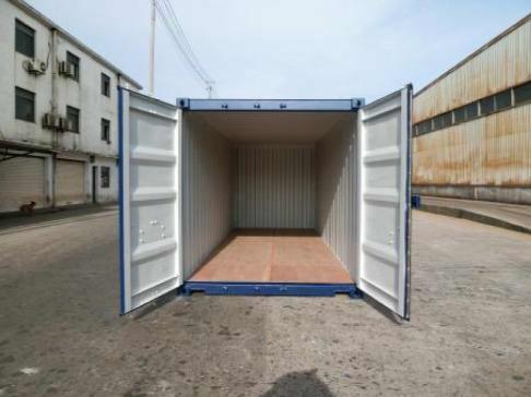 Interior of rental 20FT Quick Access shipping container blue from Mechanic International