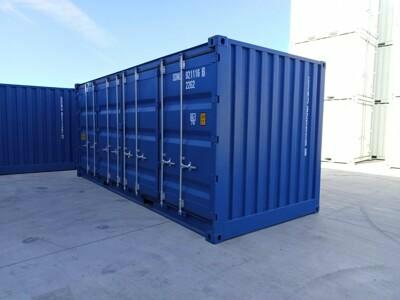 Location conteneur maritime 20FT Open Side bleu de Mechanic International
