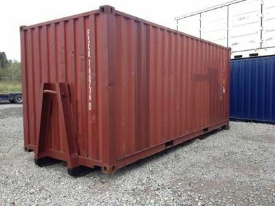 Conteneur maritime d'occasion 20FT avec traîneau brun de Mechanic International