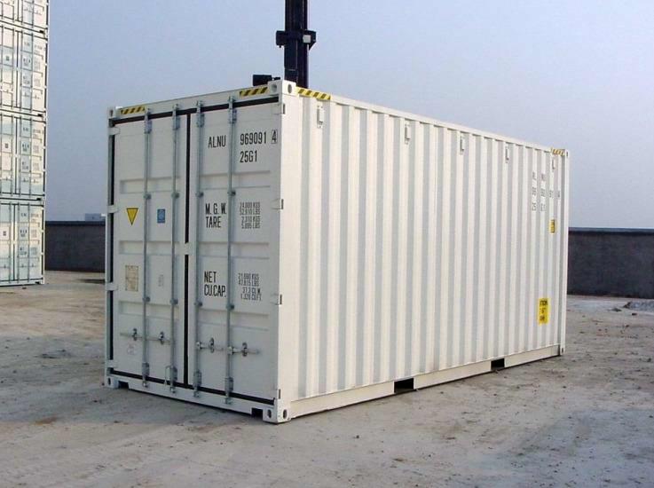 Location conteneur maritime 20FT High Cube blanc de Mechanic International
