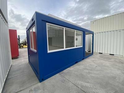 New office container with terrace (5.70 x 2.60 m) Standard Line blue from Mechanic International