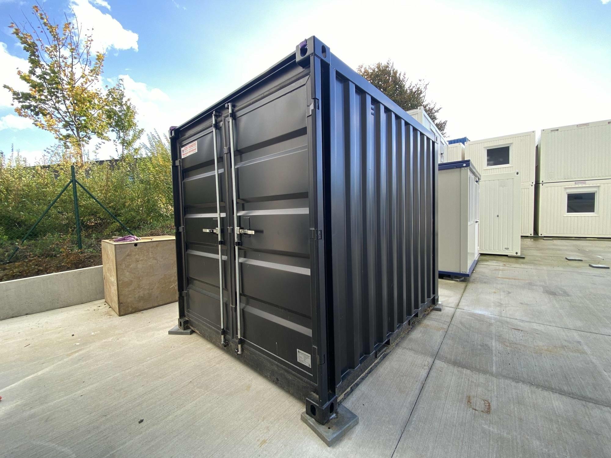 Second-hand 10FT storage container black from Mechanic International