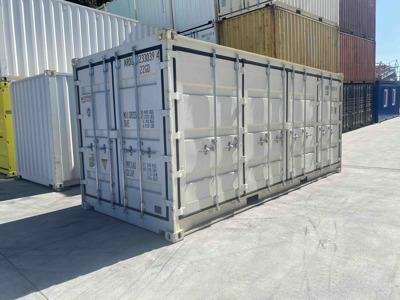 Conteneur maritime 20FT Open Side blanc premier voyage de Mechanic International