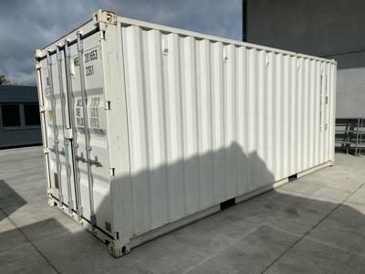 Conteneur maritime 20FT Quick Access blanc premier voyage de Mechanic International