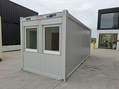 New 20FT office container Classic Line with short side windows from Mechanic International