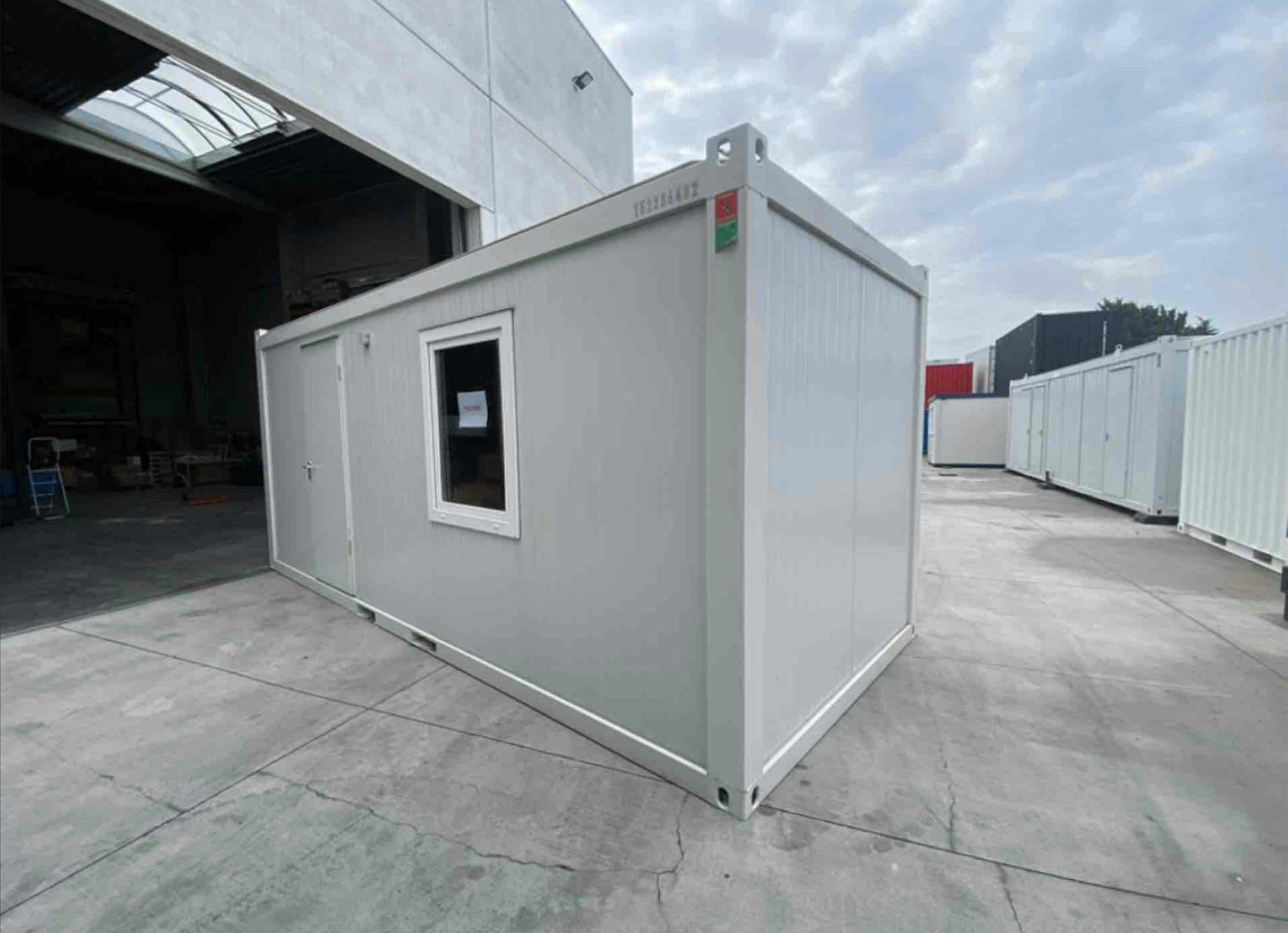 Nieuwe 20FT bureelcontainer Basic Line wit van Mechanic International