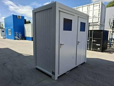 Nieuwe 8FT sanitair container Classic Line wit met 2 toiletten van Mechanic International
