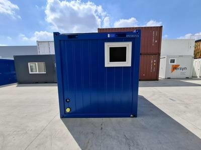 New 10FT sanitary container Classic Line blue with 2 toilets from Mechanic International
