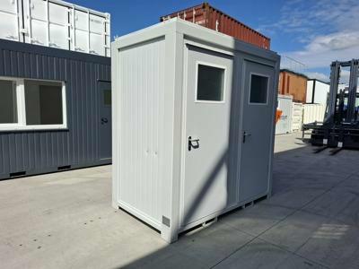 New 8FT sanitary container Classic Line white with 2 toilets from Mechanic International