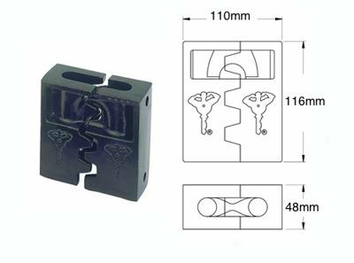 MUL-T-LOCK protection de moraillon C16 cadenas