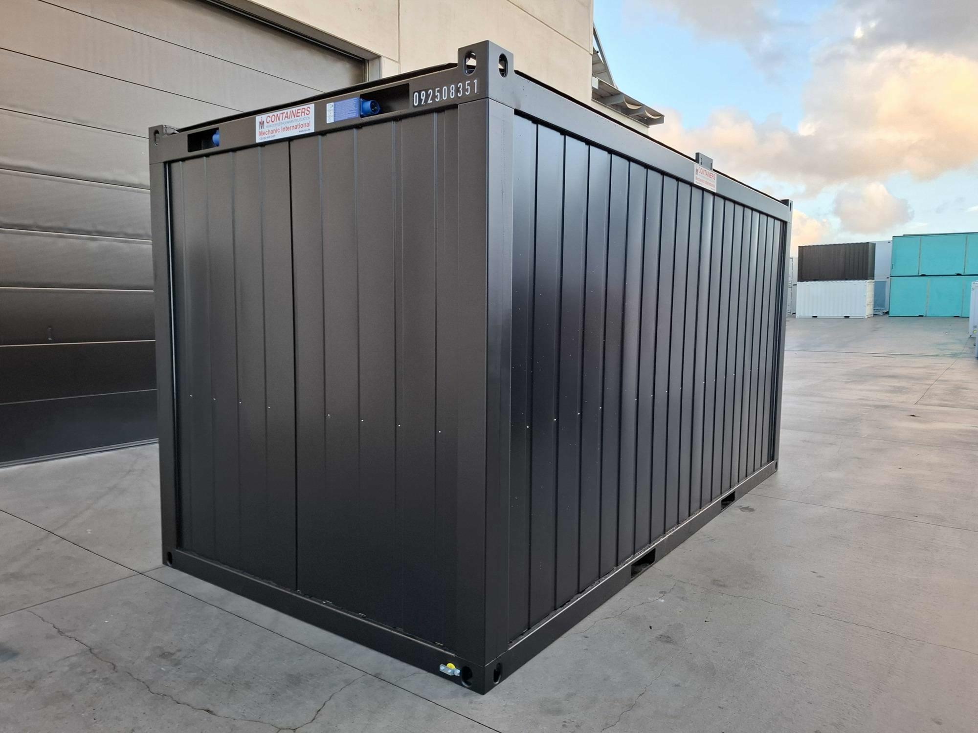 Custom 16FT Black Office Container | Mechanic International | Mechanic ...