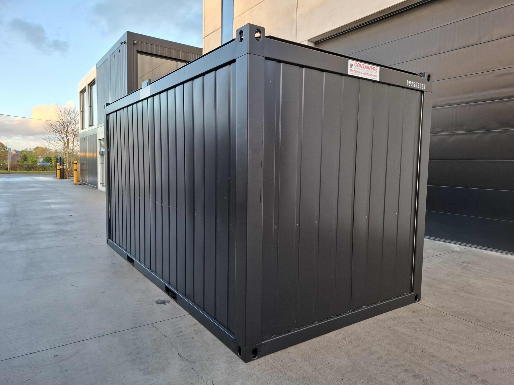 Custom 16FT Black Office Container | Mechanic International | Mechanic ...