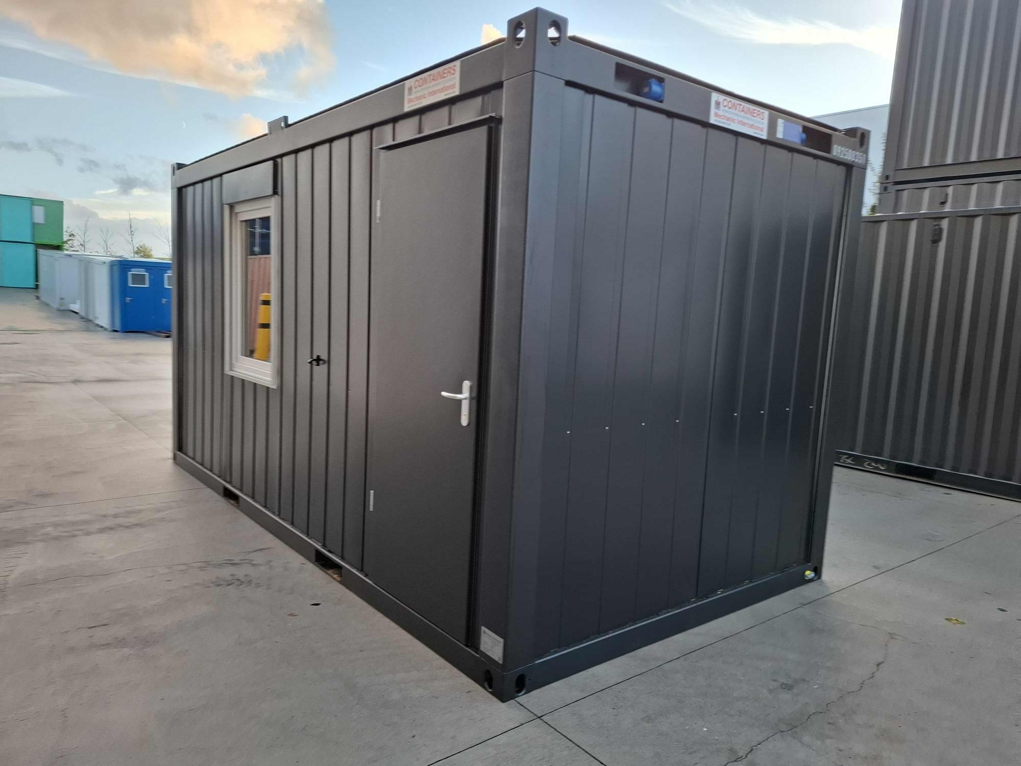 Custom 16FT Black Office Container | Mechanic International | Mechanic ...