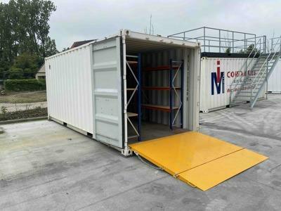 Grande rampe repliable conteneur
