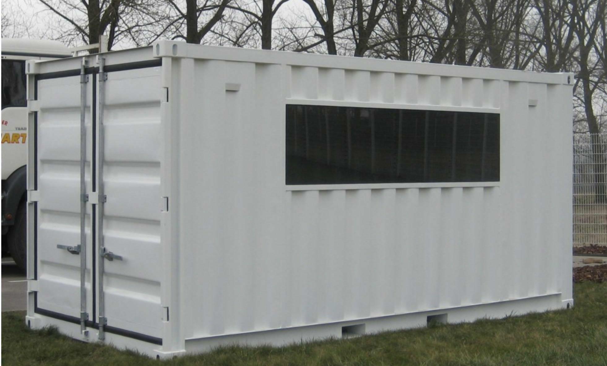 Steel container garden house