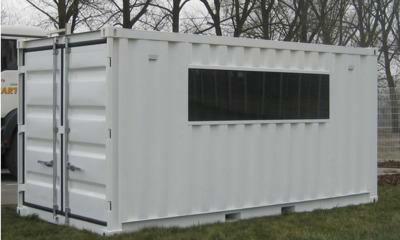 Steel container garden house