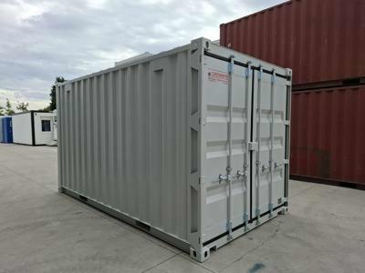 Conteneur de stockage 15 ft XL en RAL 7035, durable et spacieux