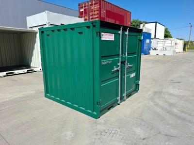 New 6ft storage container green for rent or sale at Mechanic International