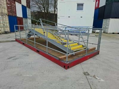 Used 20ft Terrace Container with Stairs | Mechanic International ...