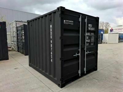 9ft zeecontainer voor opslag van Mechanic International.