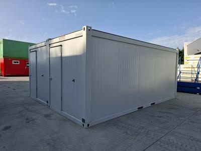 Tweedehands 20FT gekoppelde bureelcontainer Classic Line wit van Mechanic International