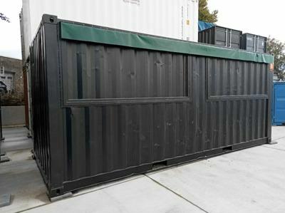 Gebrauchte 20FT Barcontainer schwarz von Mechanic International