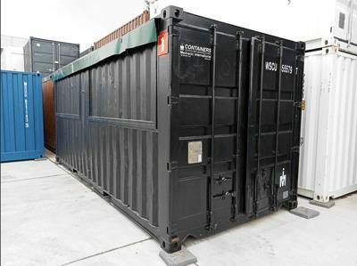 Gebrauchte 20FT Barcontainer schwarz von Mechanic International