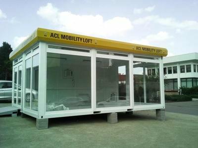 Mobile showroom container for ACL Mobility Loft
