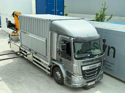 Conteneur de stockage 14FT avec porte sectionnelle